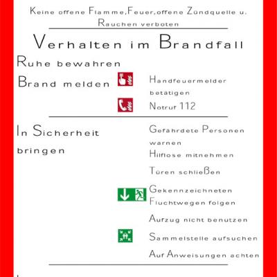 Brandschutzordnung Teil A 2018