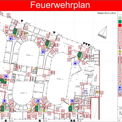 Feuerwehrplan Geschossplan 2018